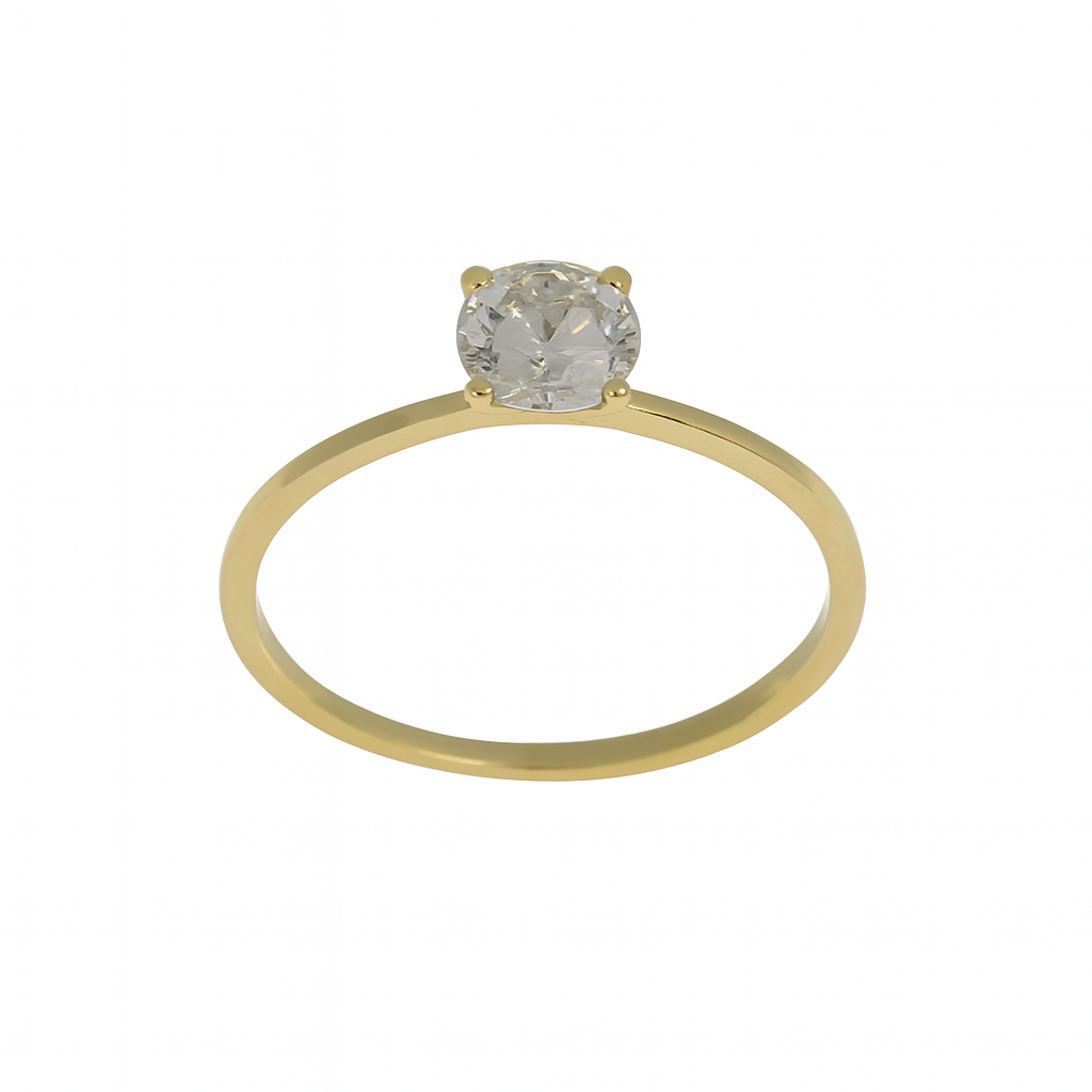Lab-Grown Solitair ring 0.40crt
